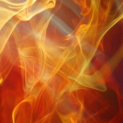 Abstract fiery swirls, light rays, dark background, design element