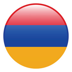 Armenia flag. Armenia circle flag 3d logo icon computer vector illustration design