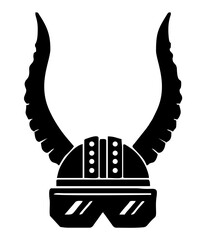 horned helmet