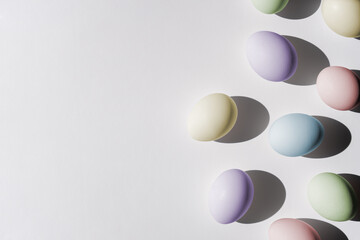 Easter eggs colorful gradient color