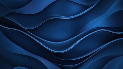 Fototapeta premium Abstract blue waves create a modern and soothing background for design projects.
