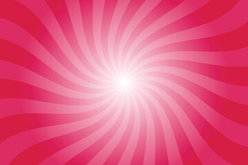 Fototapeta premium Abstract Utah Crimson Red Background with Rays Retro Starburst. Radial Spiral Stripes Backdrop. Vintage Sun Beam Texture. Sun Rays Pattern. Groovy Retro Swirl Burst. Summer Carnival Background.