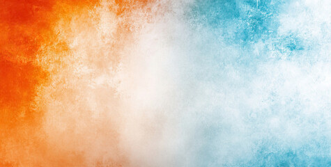 Fototapeta premium Warm to Cool Color Gradient with Sparkling Particles