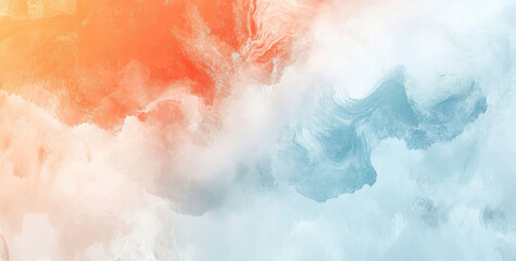 Fototapeta premium Warm to Cool Color Gradient with Sparkling Particles