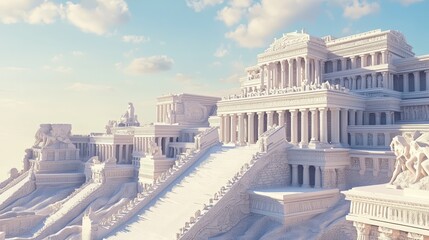 Fototapeta premium Sprawling Temple Complex with Impressive Architecture and Design