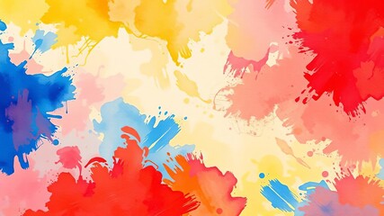 Abstract red watercolor background with organic shapes and gradients, artistic, backdrop, paint