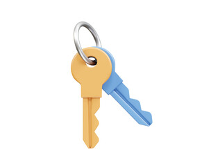 bunch of keys icon illustration 3d. Keys icon 3d render