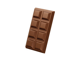 dark chocolate bar icon 3d render