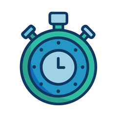 Fototapeta premium Sports stopwatch timer illustration