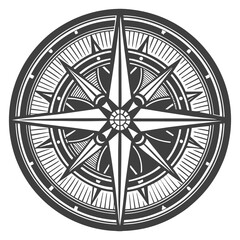 An intersecting sharp angles mandala vector design and illustration