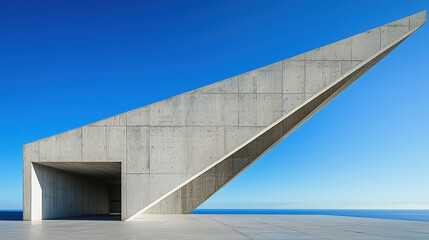 Obraz premium The art and minimalist concrete wall 