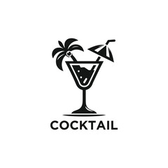 cocktail, martini logo design