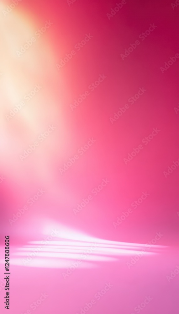 Aufkleber soft pink abstract background with gentle light and shadow play