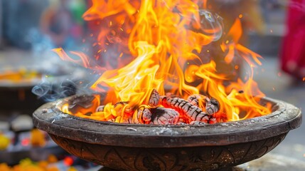Spiritual Practices: Fire serves as a conduit for prayers and offerings in spiritual traditions, symbolizing cleansing, enlightenment, and connection to the divine.
