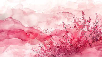 Fototapeta premium Design_a_watercolor_effect_background_with_pink