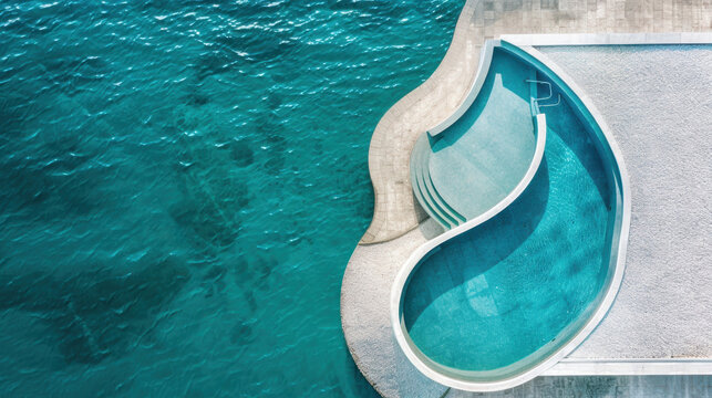 Swimming Pools: Concrete is the preferred material for custom-shaped pools, providing both design flexibility and exceptional durability, ensuring a long-lasting, functional pool.
