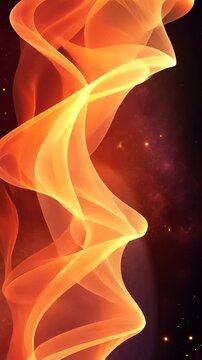 Fiery abstract swirls, cosmic background, energy, design