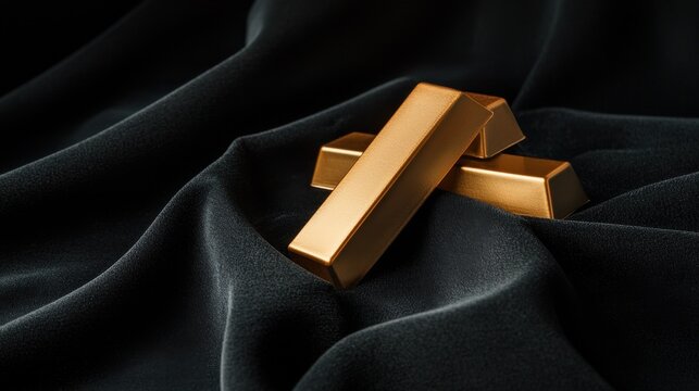 Investment in gold bars exploring wealth preservation strategies business insights luxurious context close-up view