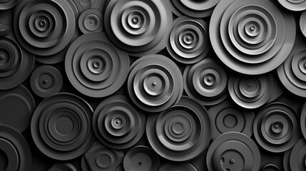 _Seamless_pattern_gray_circles_and_spiral_lines.