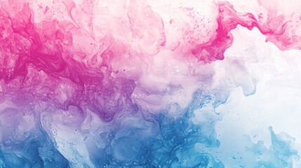 Fototapeta premium Abstract Fluid Acrylic Painting: Pink, Purple, and Blue Swirls
