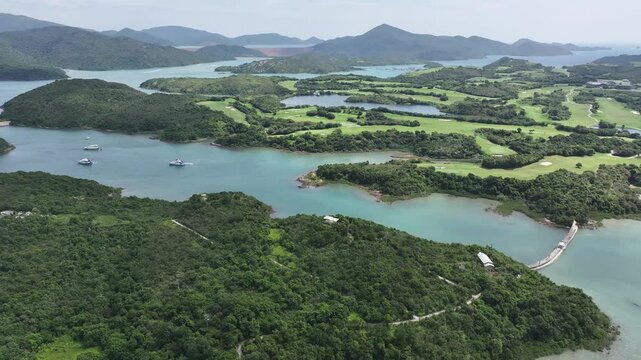 Experience Kau Sai Chau Public Golf Course in Hong Kong, featuring stunning sea views, 18-hole and a commitment to environmental conservation, making it the perfect destination for golf enthusiasts 