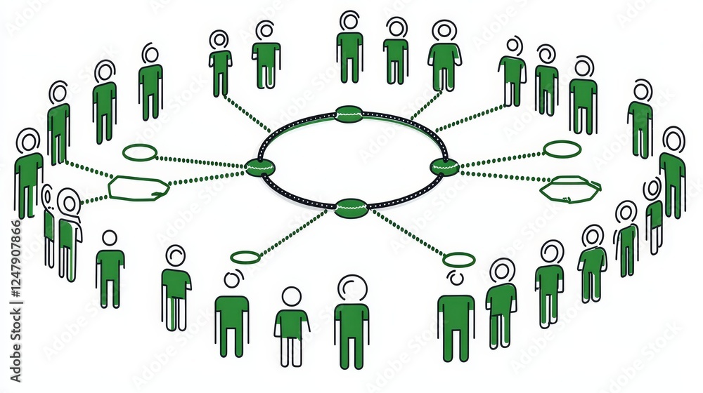 Poster global network collaboration teamwork diverse people connecting interconnected system