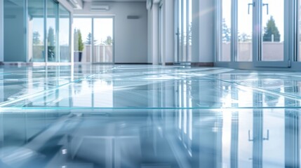 Glass Flooring: Transparent or frosted glass flooring adds a unique visual element, showcasing below-ground features while offering modern style and sophistication.
