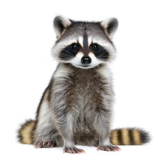 Adorable Raccoon Portrait: A Captivating Close-up of a North American Wildlife Animal