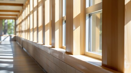 Obraz premium Window Frames: Plastic is a preferred material for window frames and seals due to its ability to insulate effectively and resist weathering over time. 