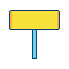 Fototapeta premium Blank road sign for travel direction guidance