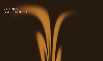 Abstract digital artwork with smooth golden-brown fluid lines on a dark background. The soft glow effect creates an elegant and minimalist aesthetic, perfect for backgrounds and modern designs