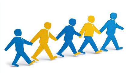 Teamwork Collaboration Unity Diverse People Walking Together Partnership Success