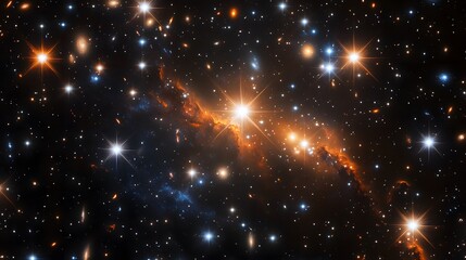 Astronomical visuals merge vibrant galaxies in deep space cosmic wonders stellar phenomena and celestial beauty