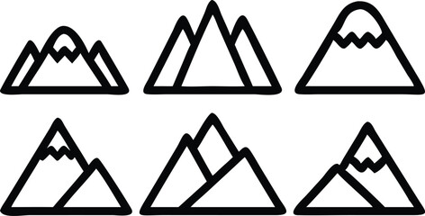 Mountain vector icon art design