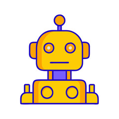AI humanoid robot innovation illustration