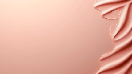 Abstract Peach Draped Fabric Background Design