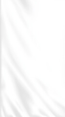 Obraz premium Smooth white fabric with gentle folds and shadows
