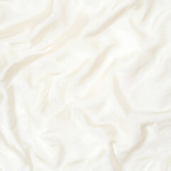 Obraz premium Soft white fabric with gentle folds and texture