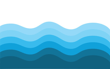 Water Wave Illustration Background Template