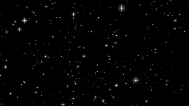 alpha Starry sky particles twinkling stars