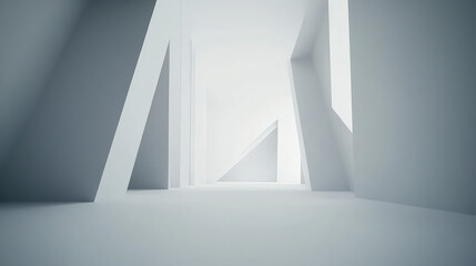 Striking Minimalist Desktop Wallpaper, Abstract Architecture, Clean Lines, Geometric Shapes, Monochrome, for Modern Sophistication.