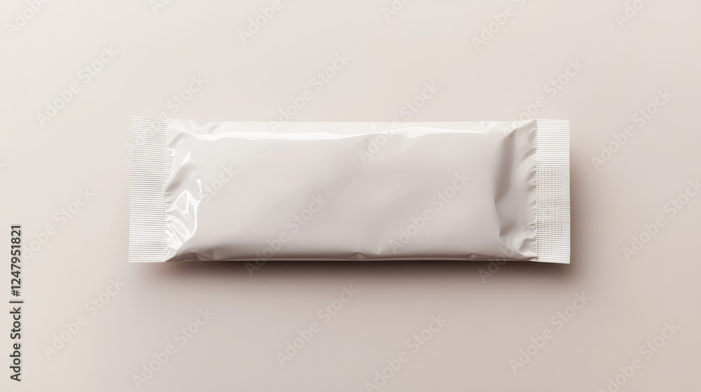Poster chocolate bar pack mockup. white candy wrapper. blank snack package mock up vector. 3d isolated food