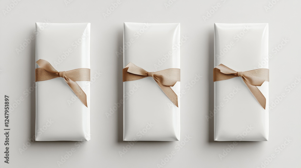 Poster chocolate bar pack mockup. white candy wrapper. blank snack package mock up vector. 3d isolated food