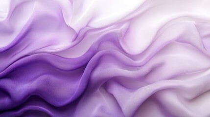 Obraz premium Abstract Purple and White Fabric Texture: A Serene and Elegant Draped Silk Background
