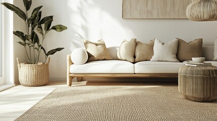 Serene Coastal Living Room Interior Design