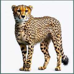 Majestic Cheetah: A Stunning Portrait of a Wild Cat in its Natural Elegance