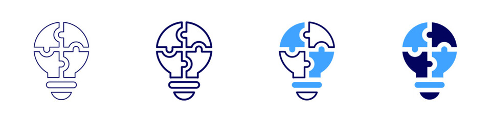 Task delegation icon in 4 different styles. Thin Line, Line, Bold Line, Duotone. Duotone style. Editable stroke