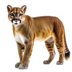 Obraz premium Majestic Cougar: A Stunning Portrait of a Wild Cat in its Natural Elegance