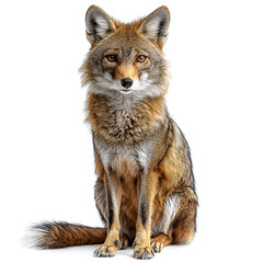 Obraz premium Majestic Fox: A Captivating Portrait of a Wild Canid in its Natural Elegance. A Detailed Look at the Creature's Features and Fur.