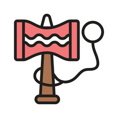 A traditional kendama toy symbolizing skill, balance, and fun games